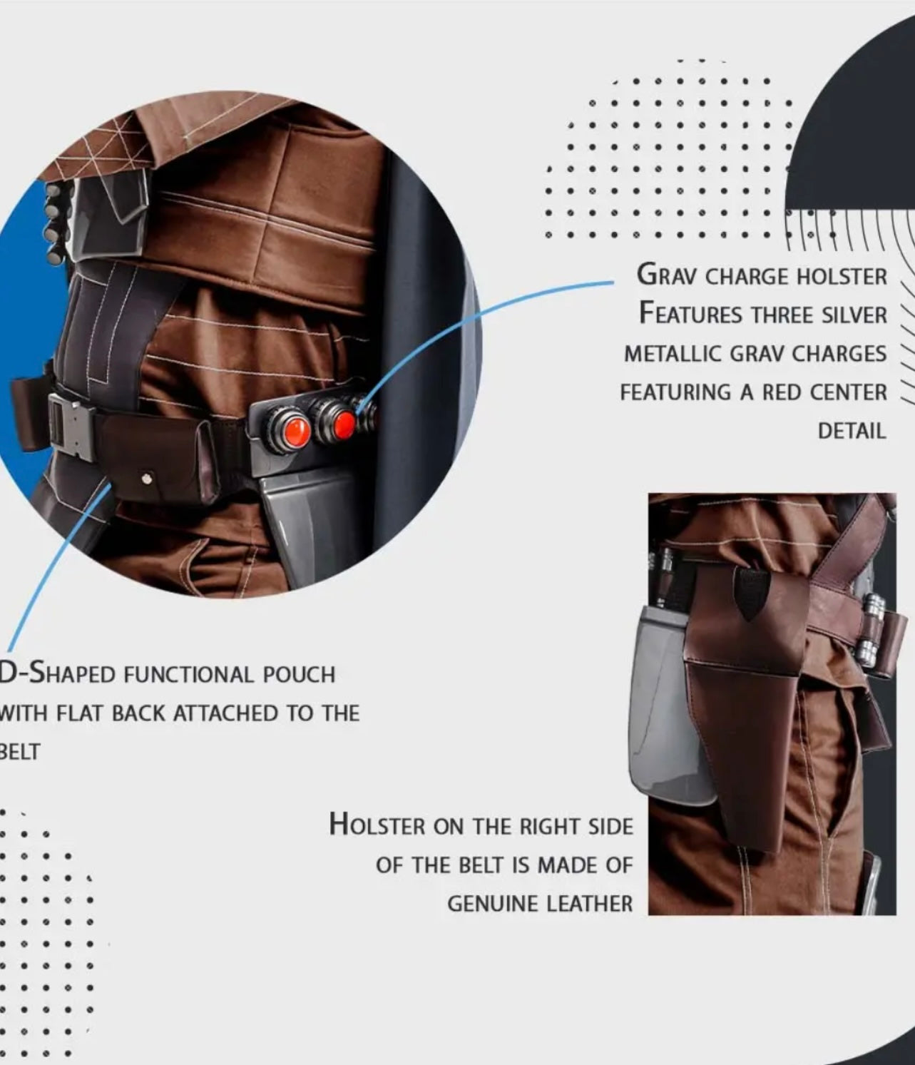 Star Wars Mandalorian Cosplay Full Armor with Jetpack and Helmet