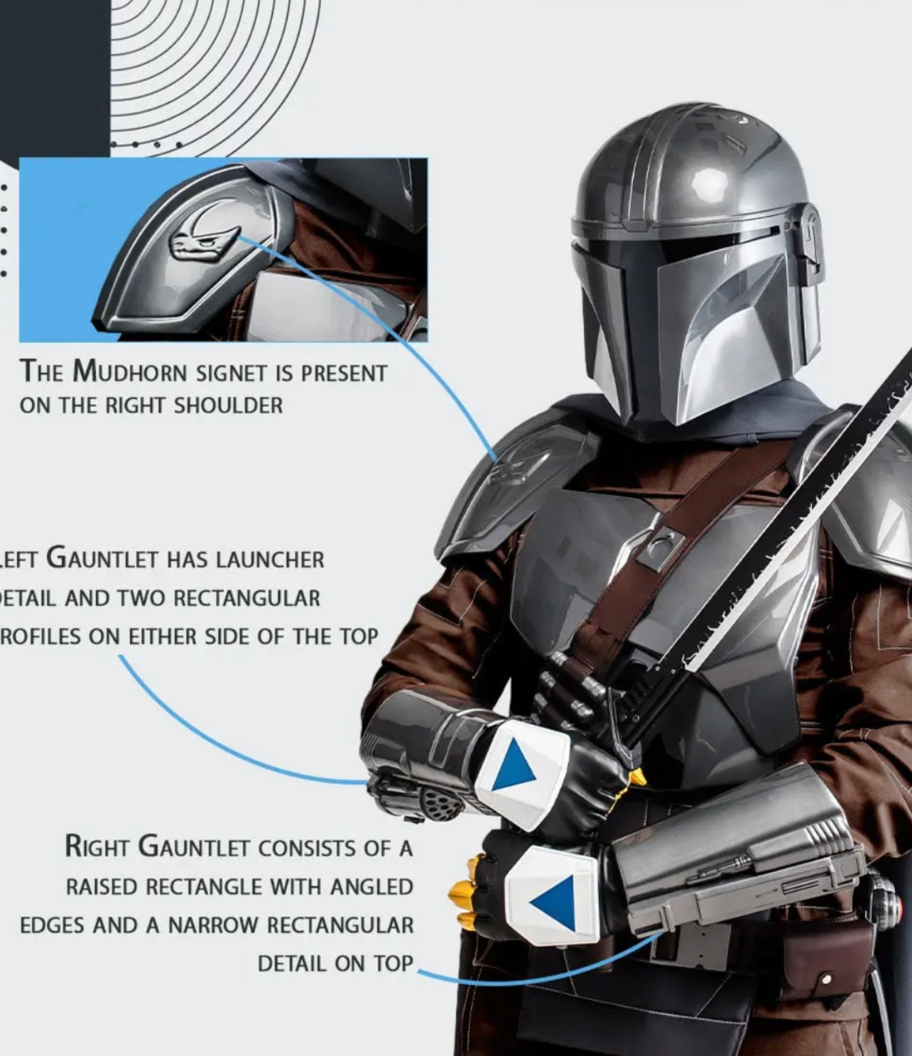 Star Wars Mandalorian Cosplay Full Armor with Jetpack and Helmet