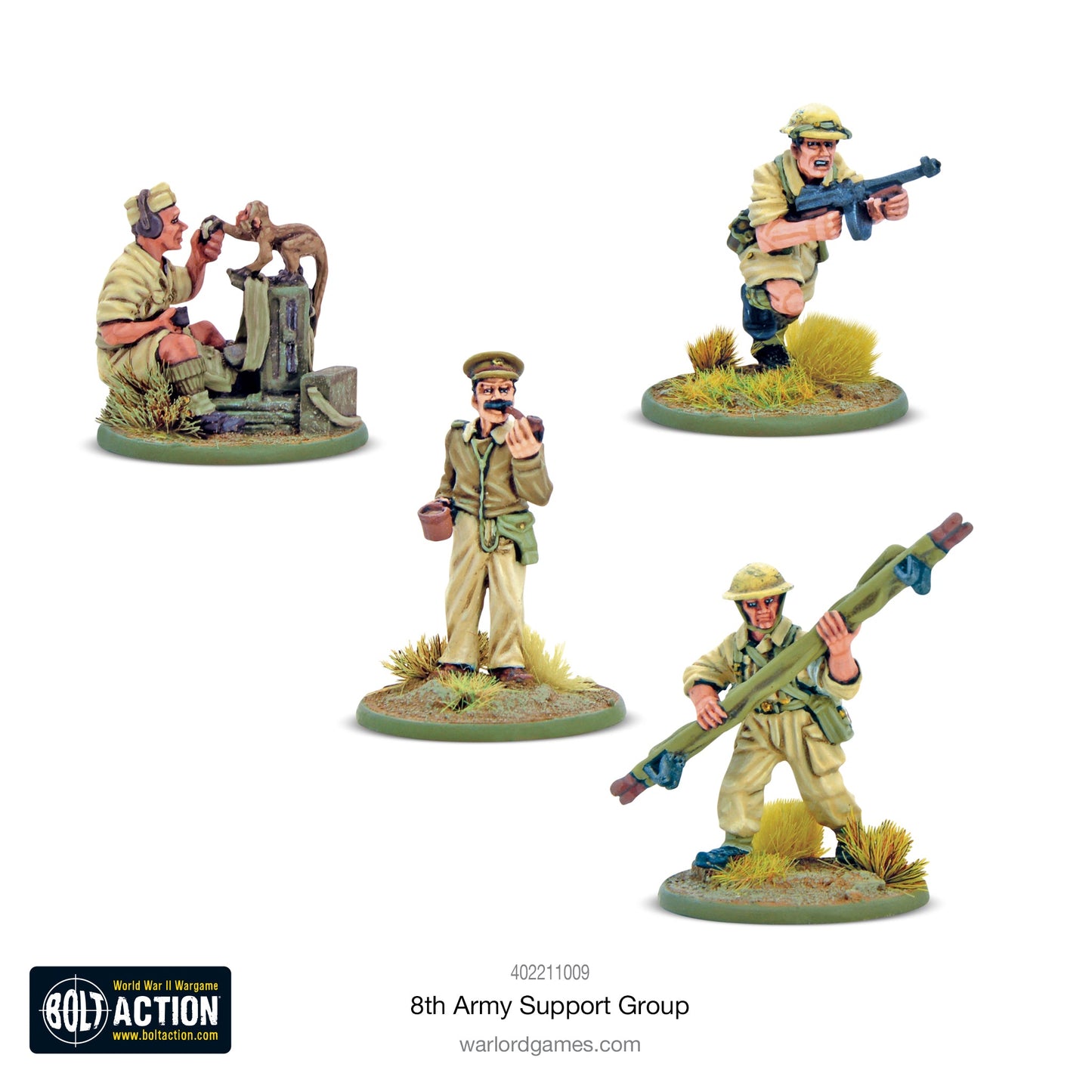 British 8th Army Support Group (HQ, Mortar & MMG)