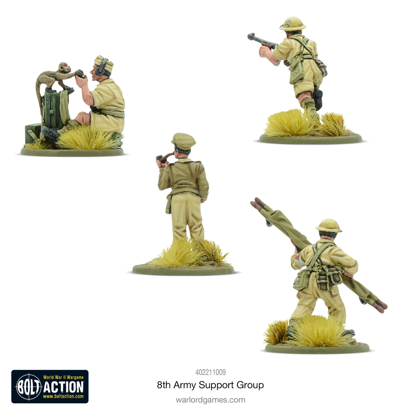 British 8th Army Support Group (HQ, Mortar & MMG)