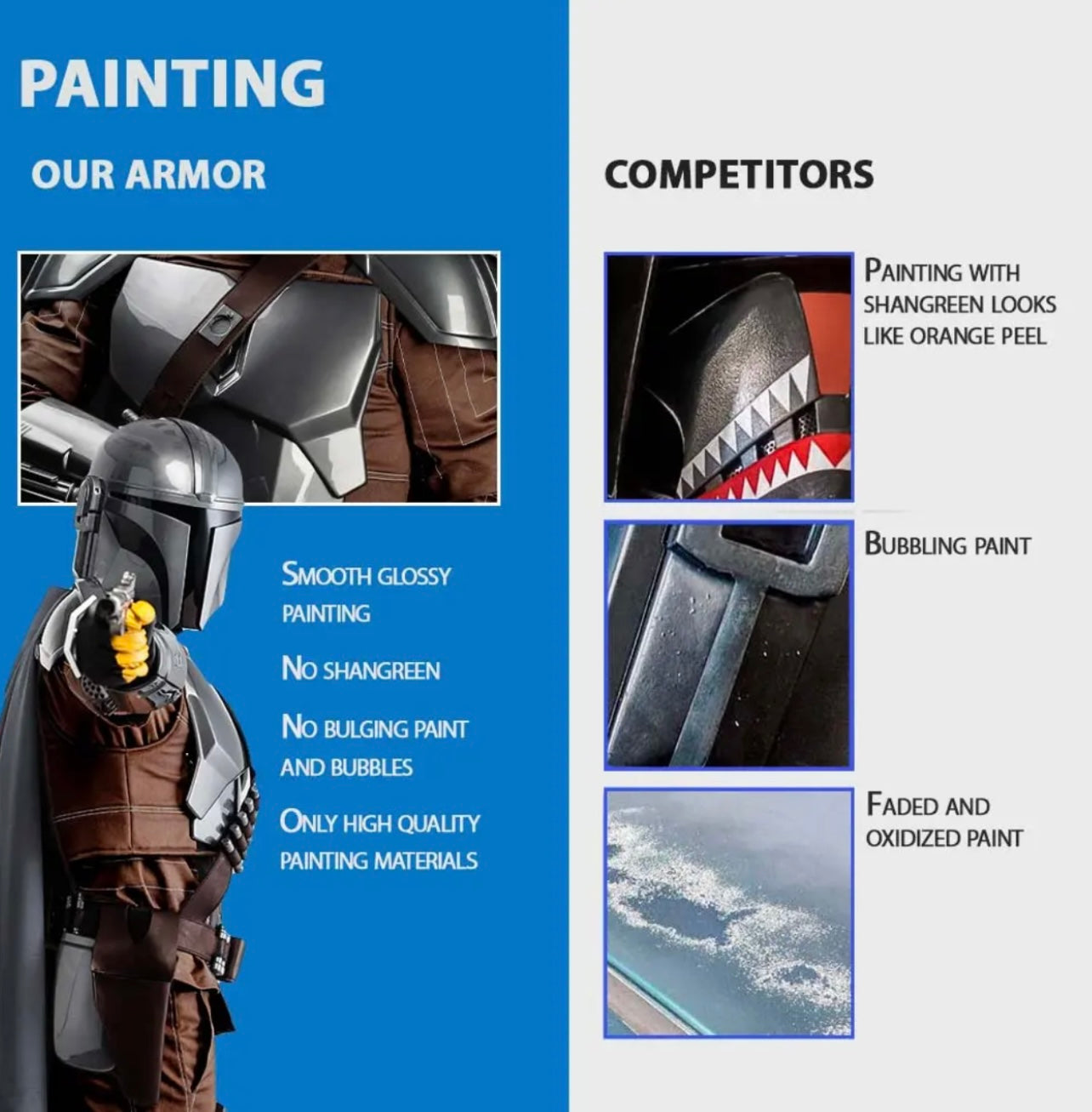 Star Wars Mandalorian Cosplay Full Armor with Jetpack and Helmet