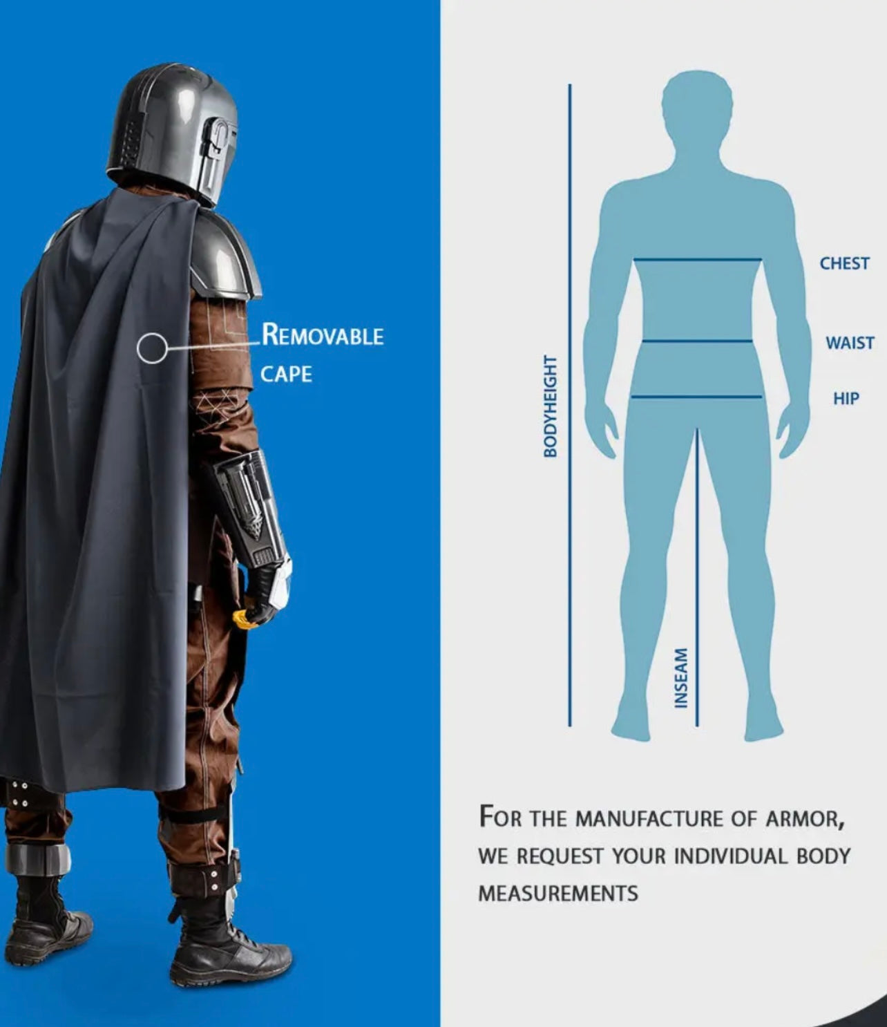 Star Wars Mandalorian Cosplay Full Armor with Jetpack and Helmet