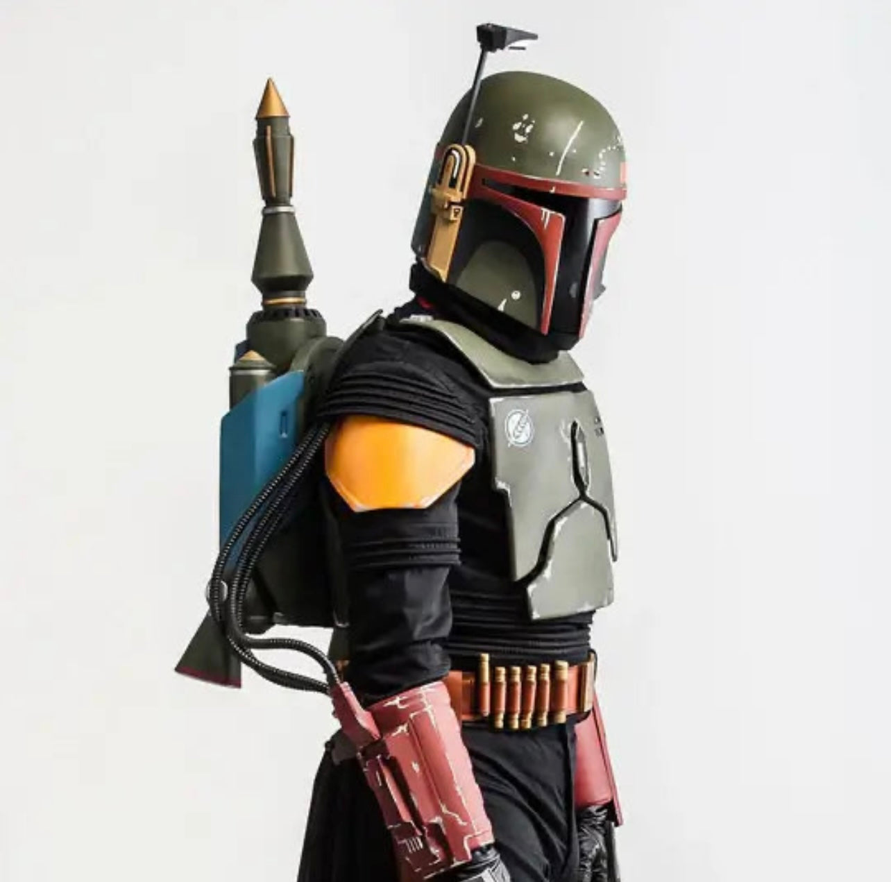 Star Wars Boba Fett Cosplay Full Armor with Jetpack and Helmet