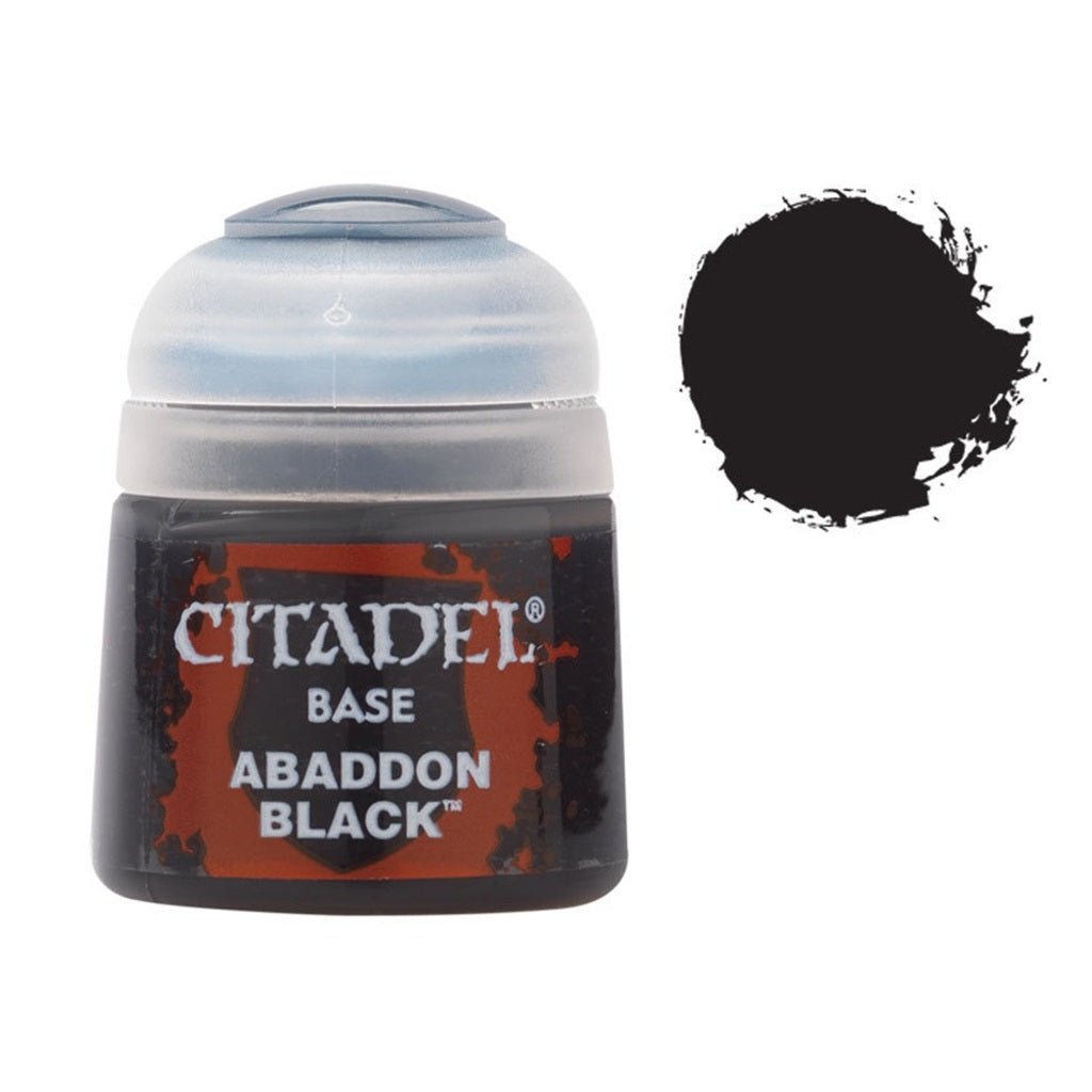 Citadel Paints: Abaddon Black, 12ml - Jnstoys