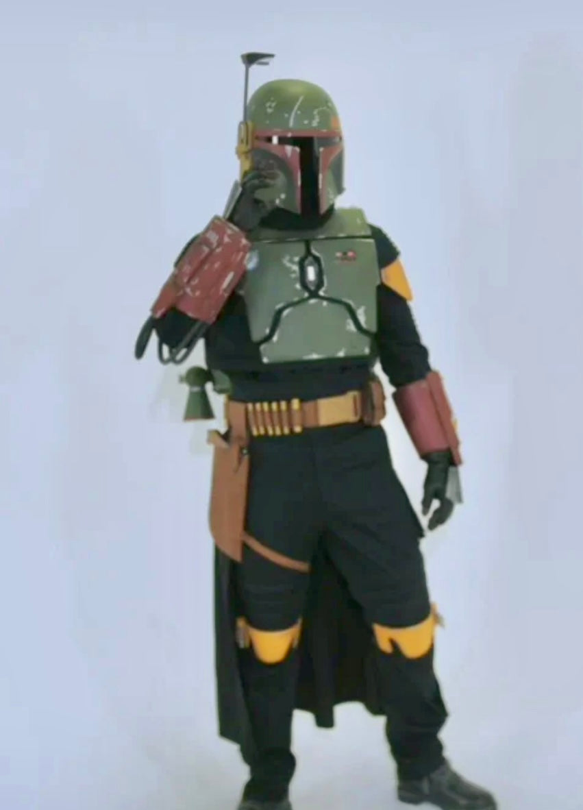 Star Wars Boba Fett Cosplay Full Armor with Jetpack and Helmet