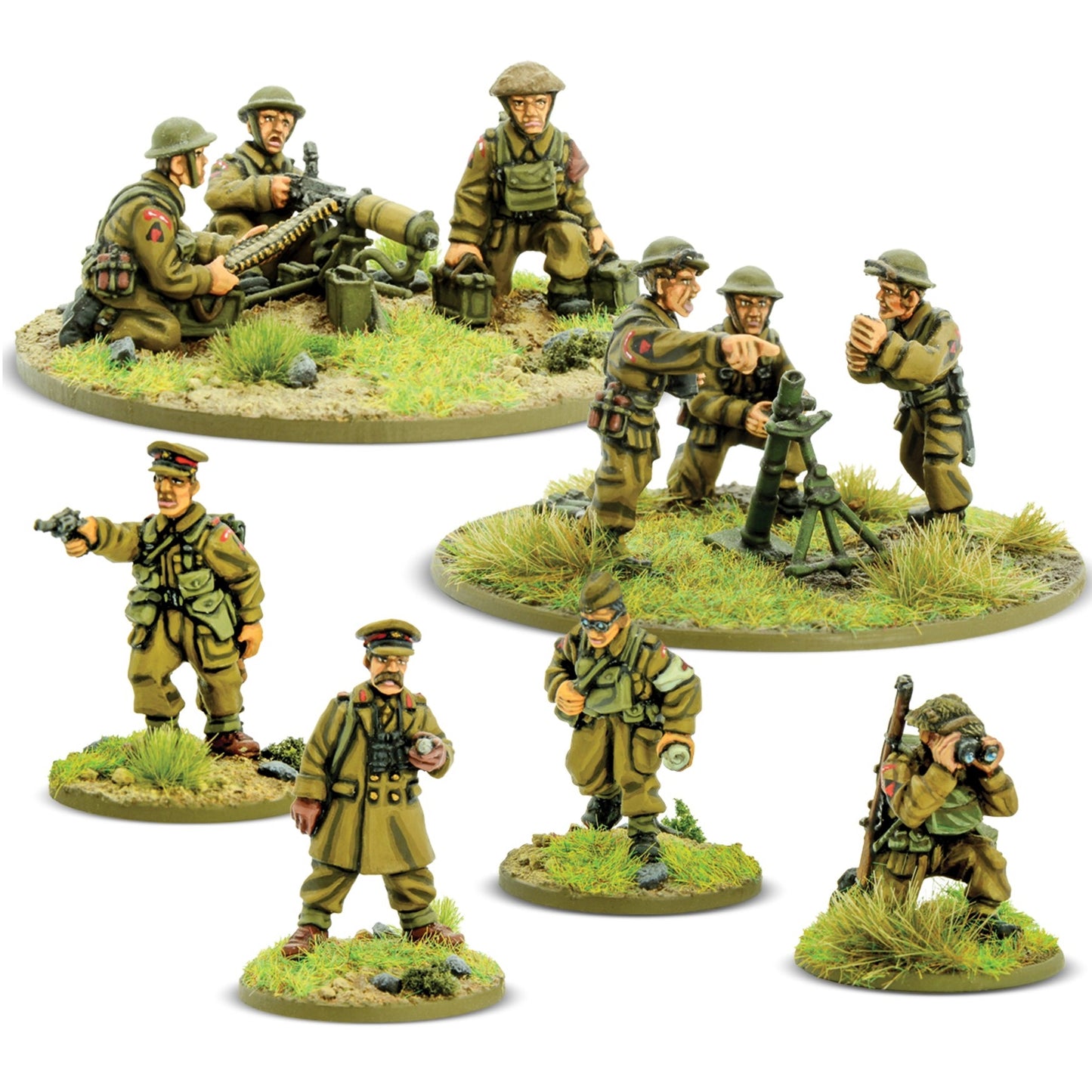 Bolt Action: BEF Support Group (HQ, Mortar & MMG)