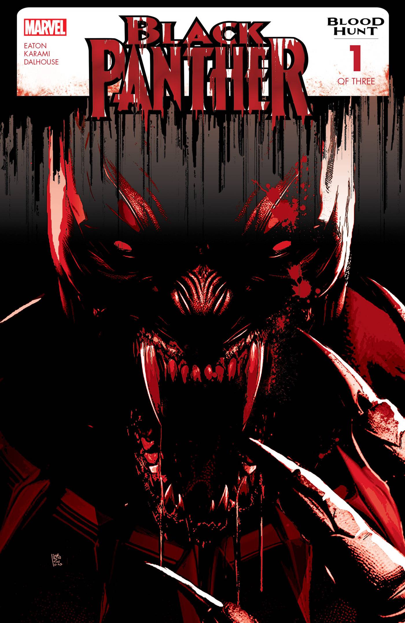 Marvel: BLACK PANTHER BLOOD HUNT #1 (OF 3) 2ND PTG BLOOD SOAKED VAR