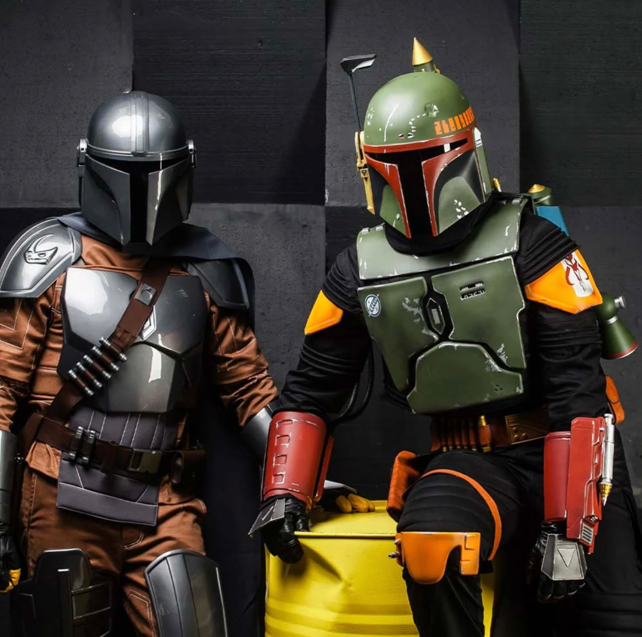 Star Wars Boba Fett Cosplay Full Armor with Jetpack and Helmet