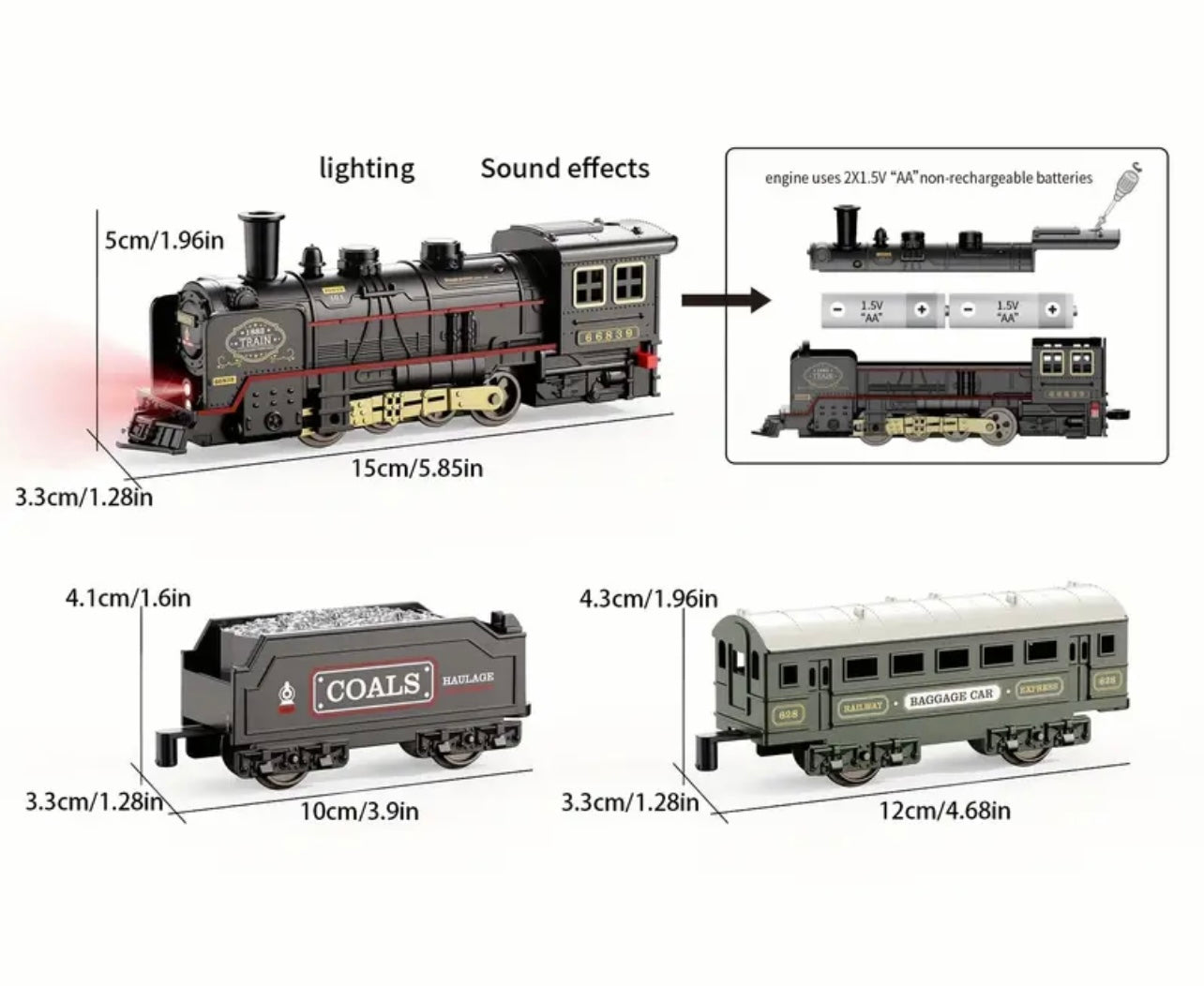 Classic Black Steam Locomotive