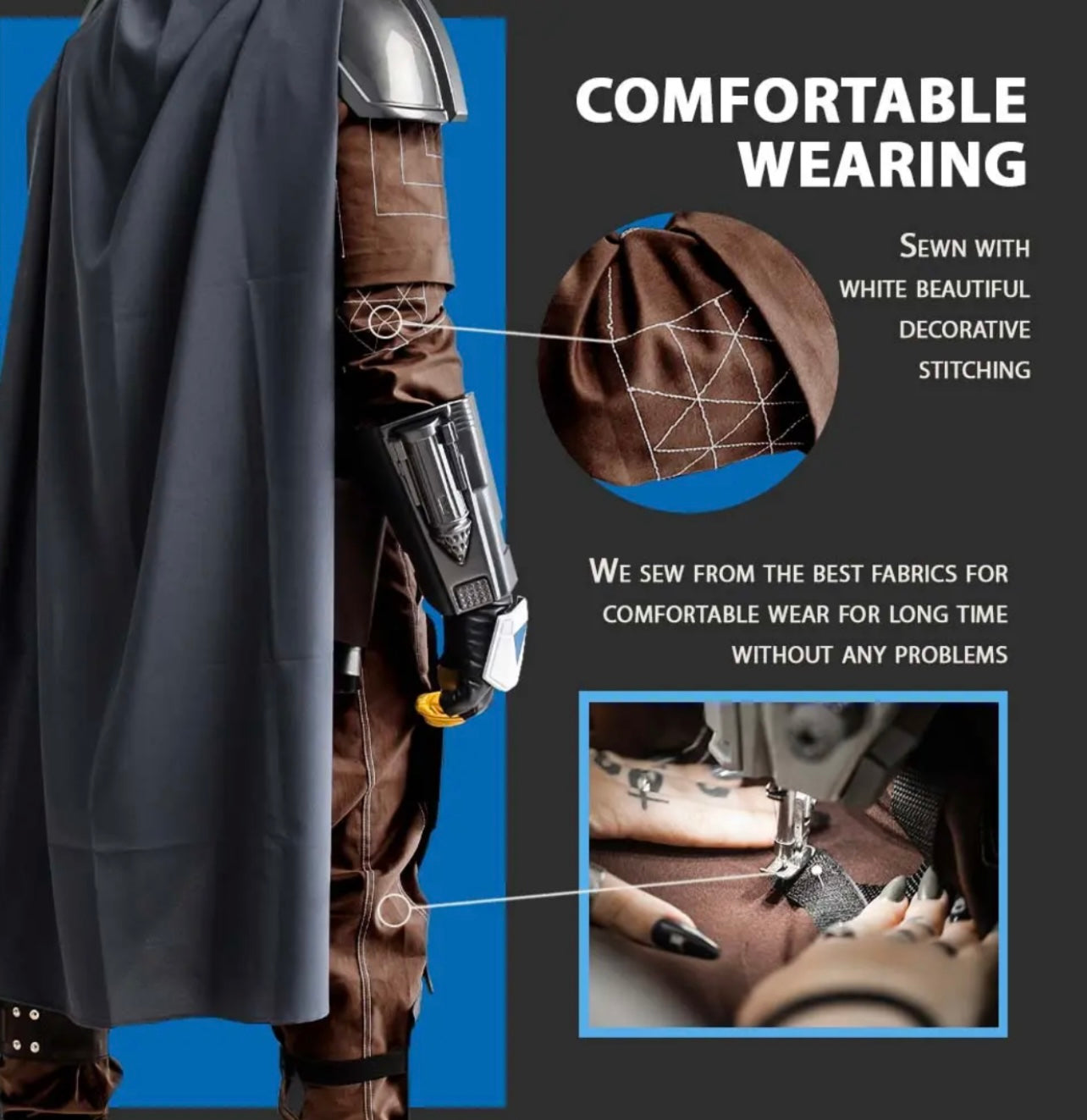 Star Wars Mandalorian Cosplay Full Armor with Jetpack and Helmet