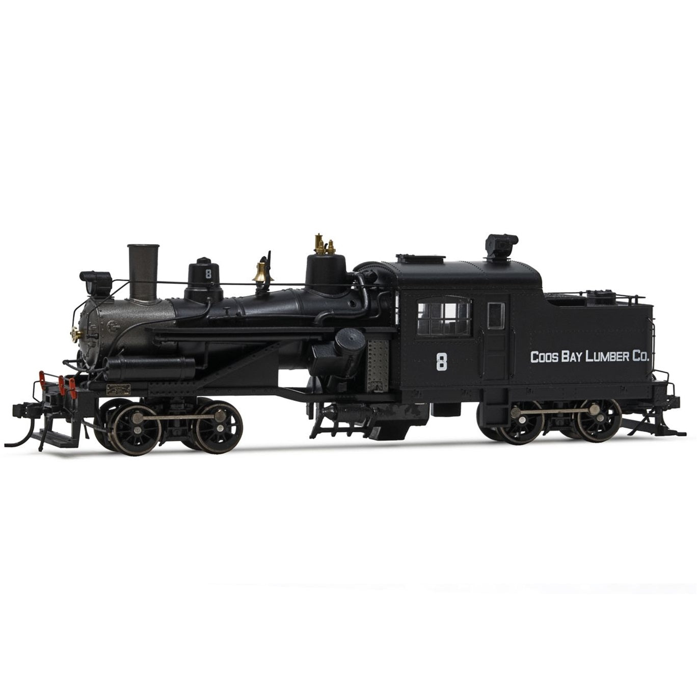 Heisler Steam Locomotive - "Coos Bay Lumber Co. No. 8" 2-Truck Model