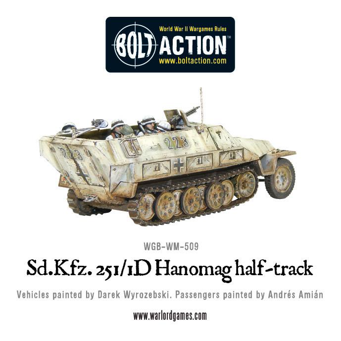 Bolt Action: German SD.KFZ 251/1 AUSF D HANOMAG - Half Track