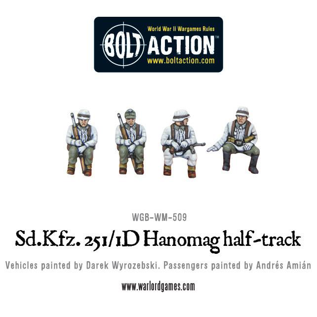 Bolt Action: German SD.KFZ 251/1 AUSF D HANOMAG - Half Track