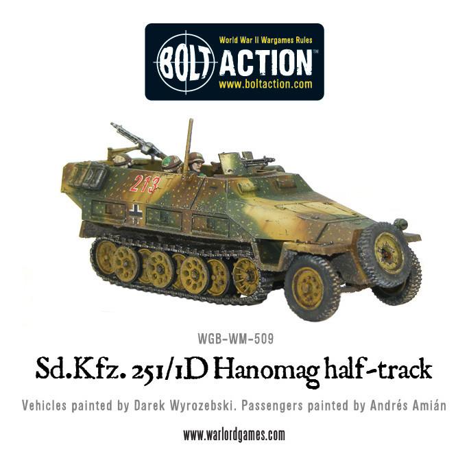 Bolt Action: German SD.KFZ 251/1 AUSF D HANOMAG - Half Track