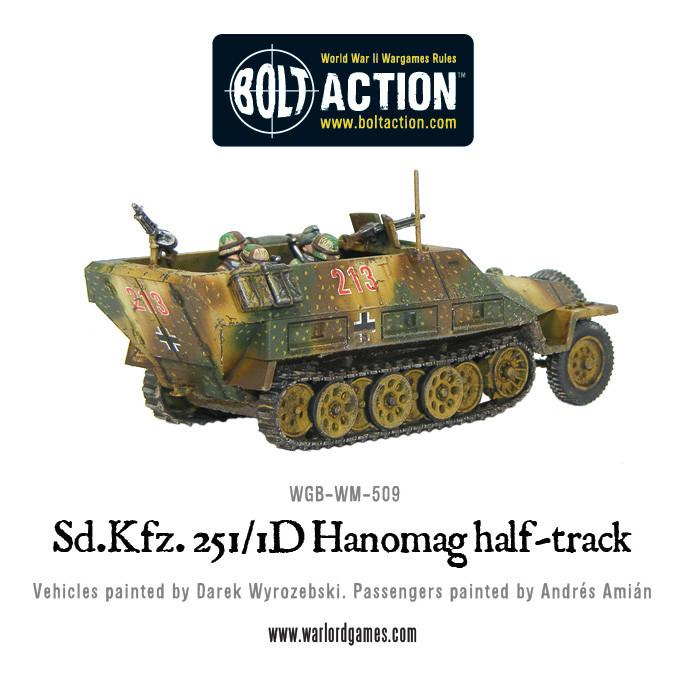 Bolt Action: German SD.KFZ 251/1 AUSF D HANOMAG - Half Track