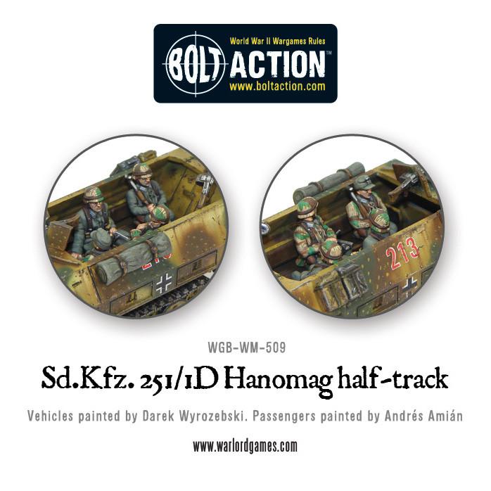Bolt Action: German SD.KFZ 251/1 AUSF D HANOMAG - Half Track