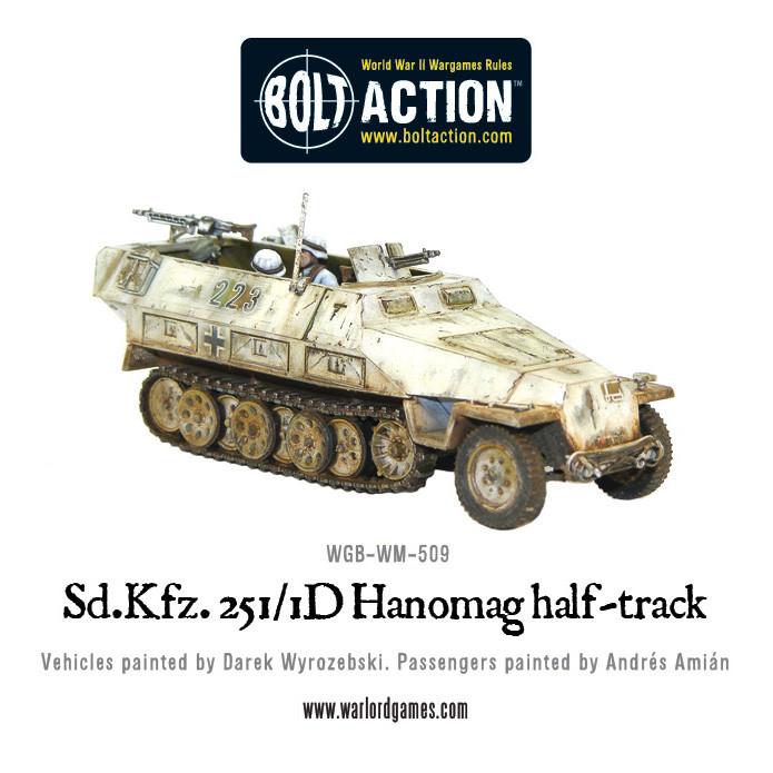 Bolt Action: German SD.KFZ 251/1 AUSF D HANOMAG - Half Track