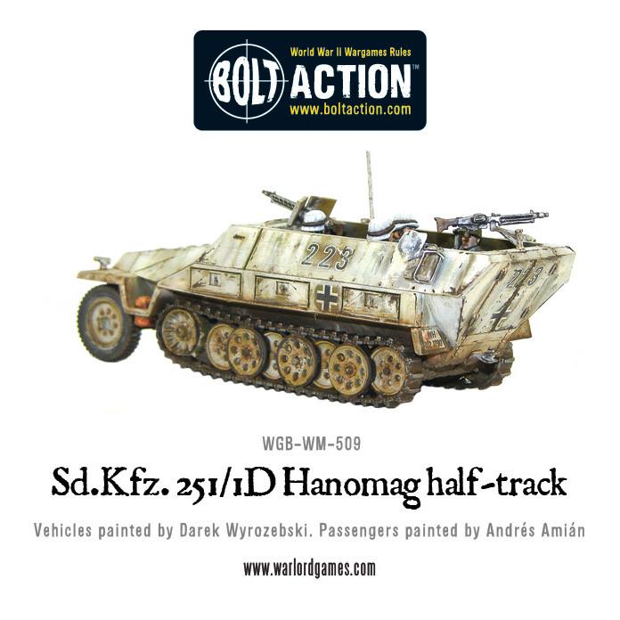 Bolt Action: German SD.KFZ 251/1 AUSF D HANOMAG - Half Track