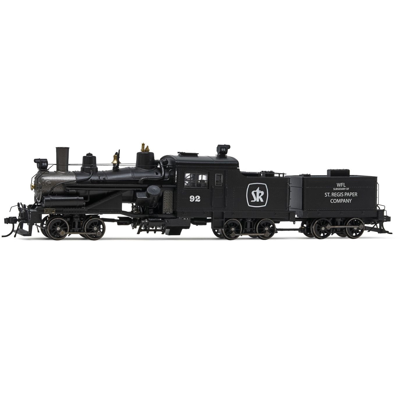 Heisler Steam Locomotive - "St. Regis Paper #92" 3-Truck Model