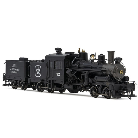 Heisler Steam Locomotive - "St. Regis Paper #92"  3-Truck Model