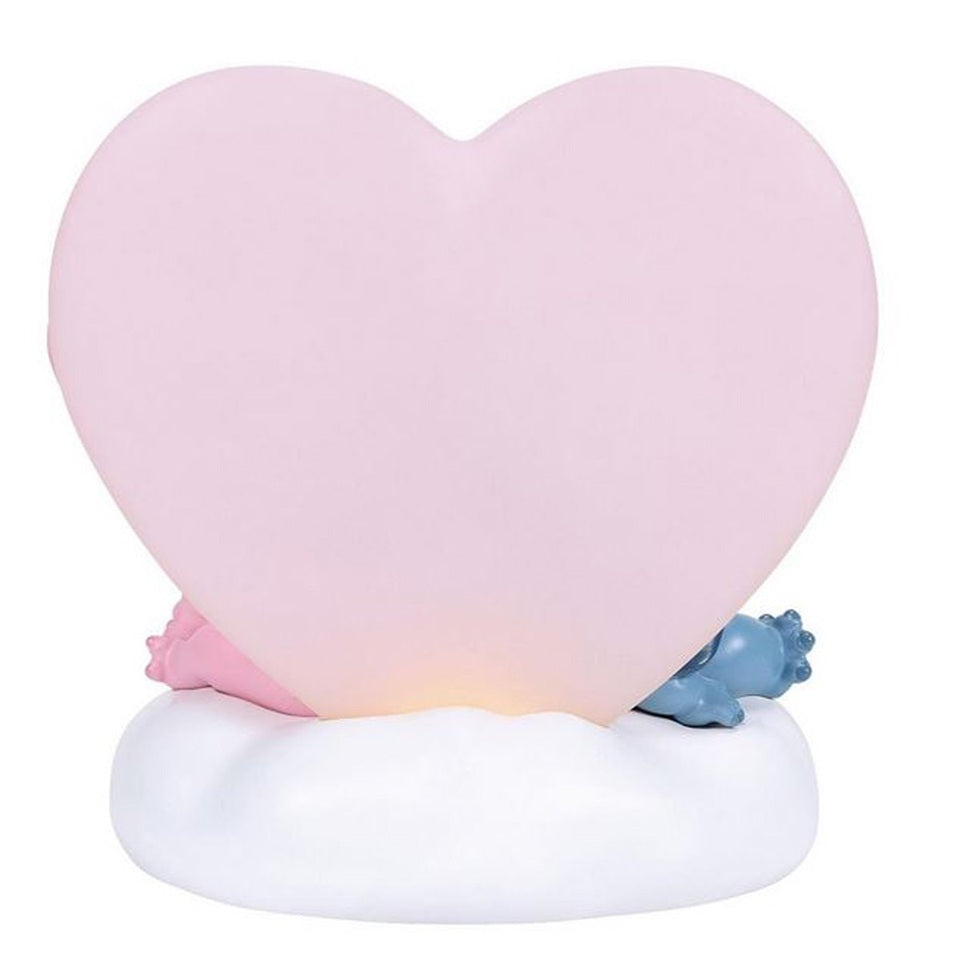 Disney Showcase Stitch and Angel with Lights Statue