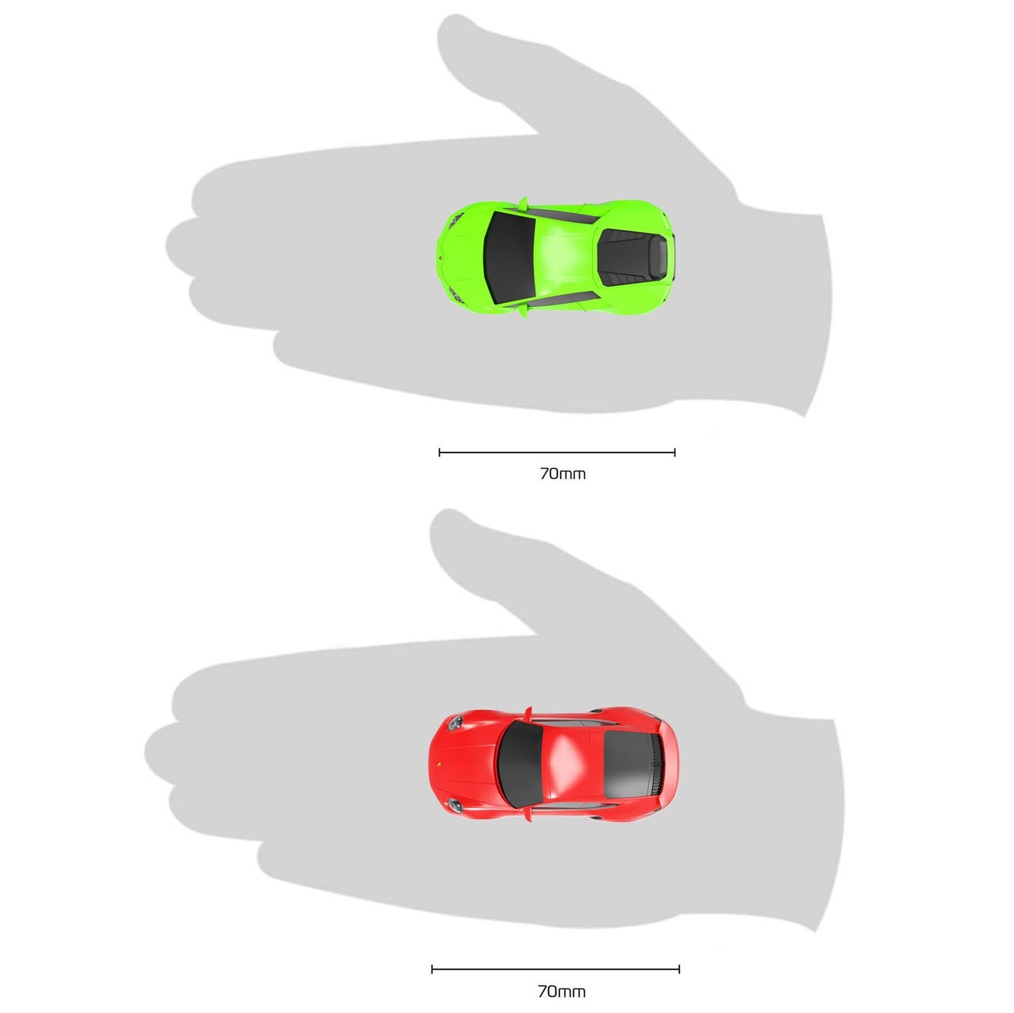 Micro Scalextric: Super Speed Race Set - Lamborghini vs Porsche