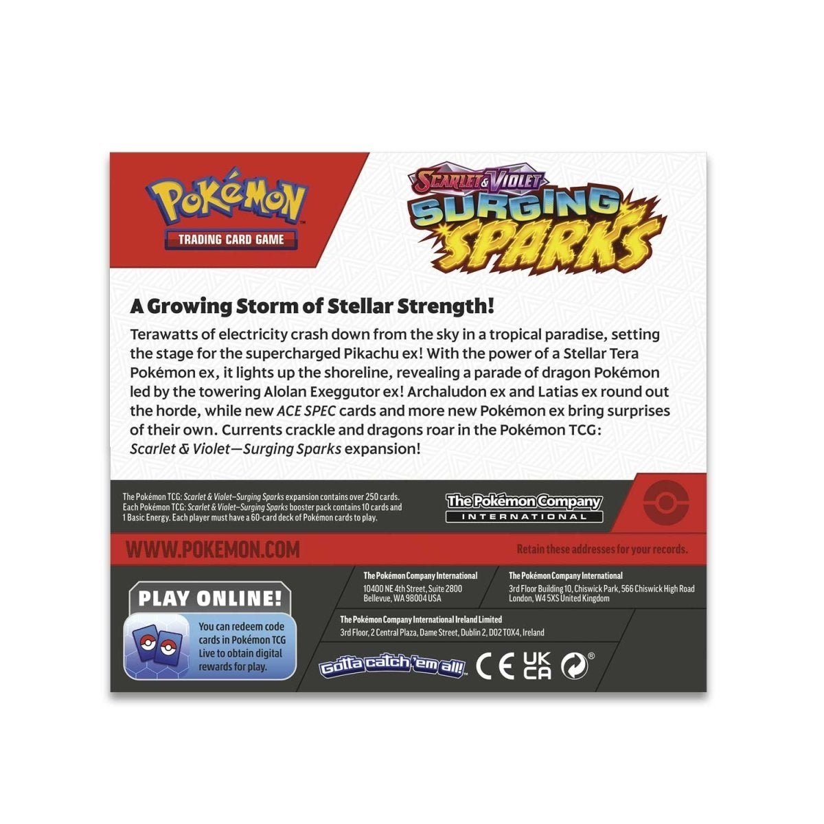 Pokemon TCG: Scarlet and Violet - Surging Sparks Booster Pack - Jnstoys