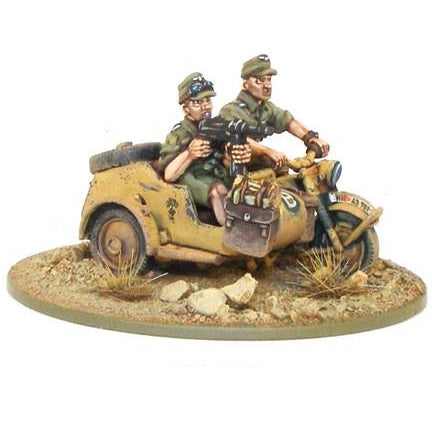 Bolt Action: Afrika Korps Kradschutzen Motorcycle & Sidecar