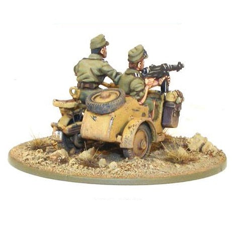 Bolt Action: Afrika Korps Kradschutzen Motorcycle & Sidecar