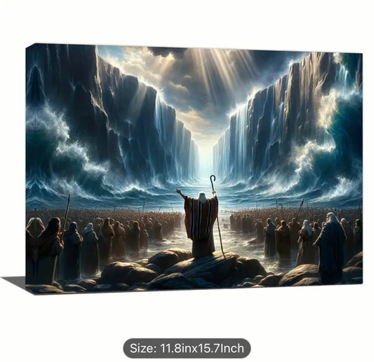 Moses Parts the Red Sea - Framed