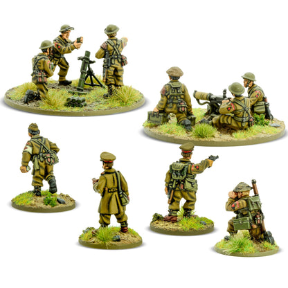 Bolt Action: BEF Support Group (HQ, Mortar & MMG)