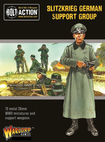 Bolt Action: Blitzkrieg German Support Group (HQ, Mortar & MMG)