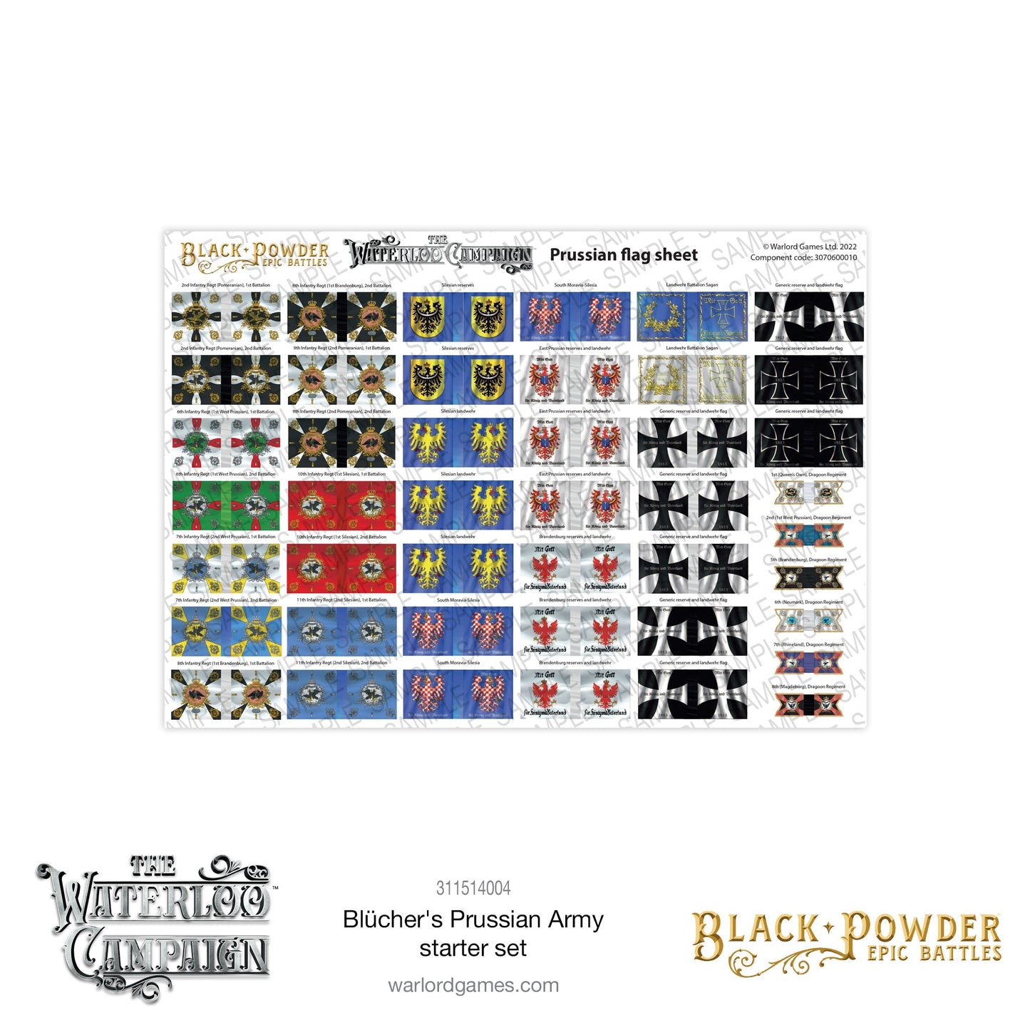 Black Powder Epic Battles Waterloo - Blüchers Prussian Army Starter Set