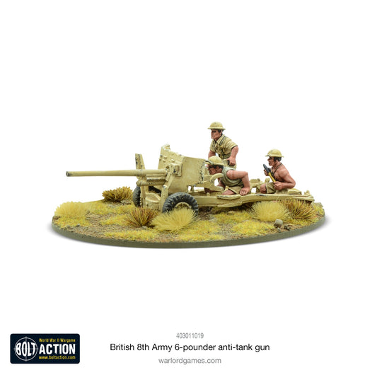 British 8th Army 6 pounder AT