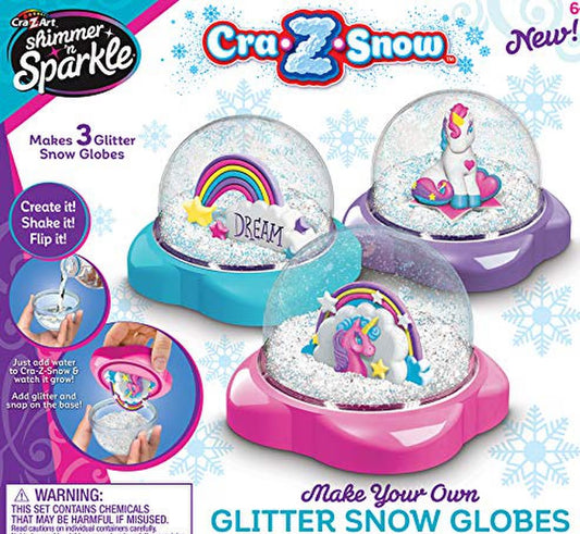 Cra-Z-Art Shimmer 'N Sparkle Glitter Snow Globes