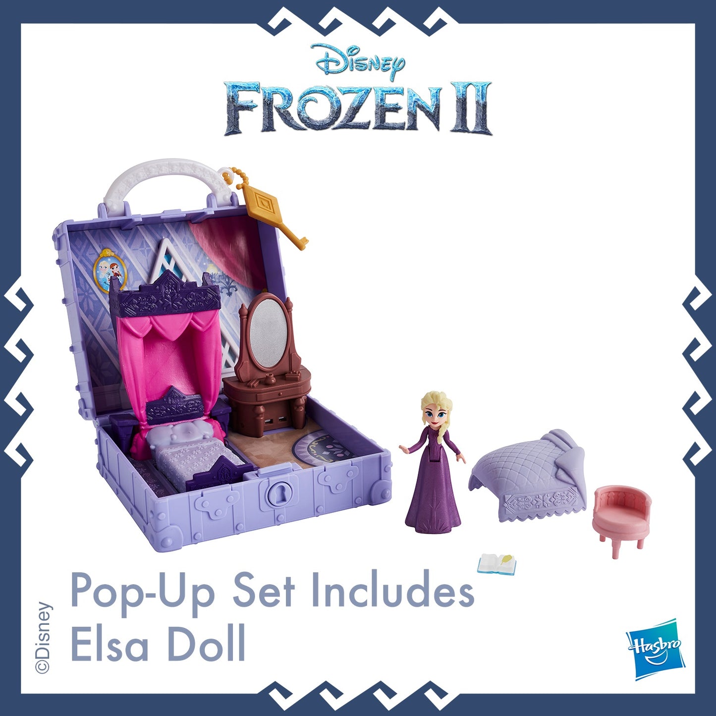 Disney Frozen 2 Portable Pop-up Elsa's Bedroom Playset