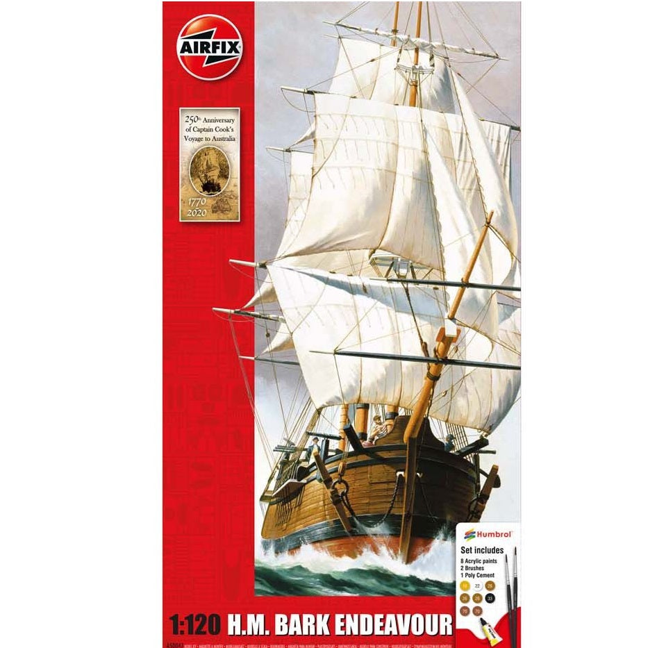 Airfix: Endeavour Bark and Captain Cook 250th Anniversary