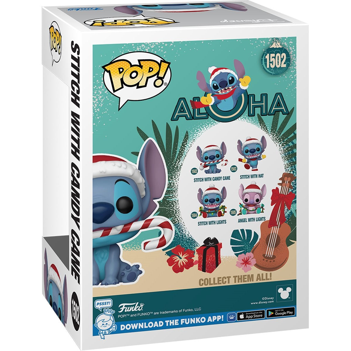 Lilo and Stitch Holiday Stitch with Candy Cane Funko Pop! Vinyl Figure #1502