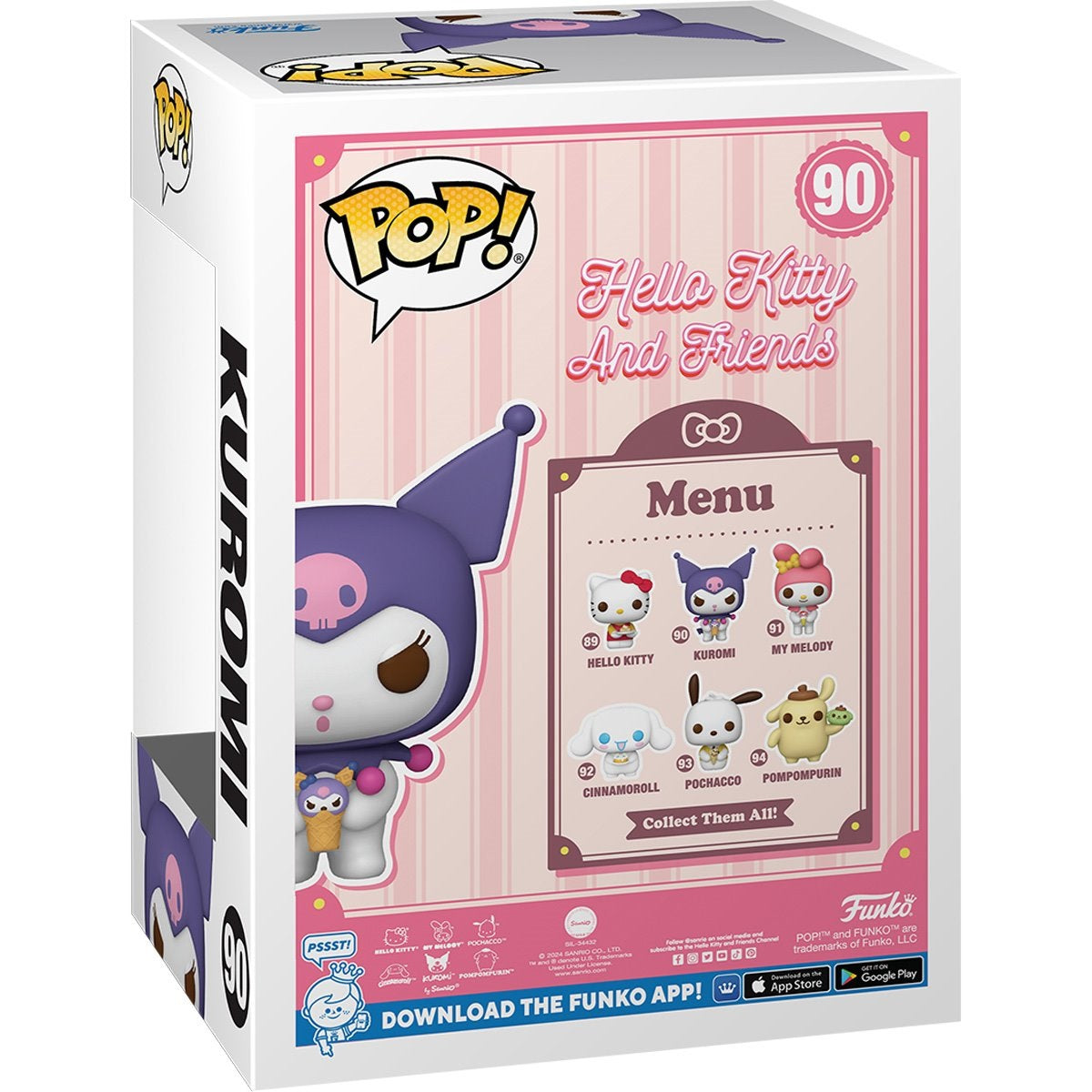 Hello Kitty: Kuromi with Dessert Funko Pop! Vinyl Figure #90