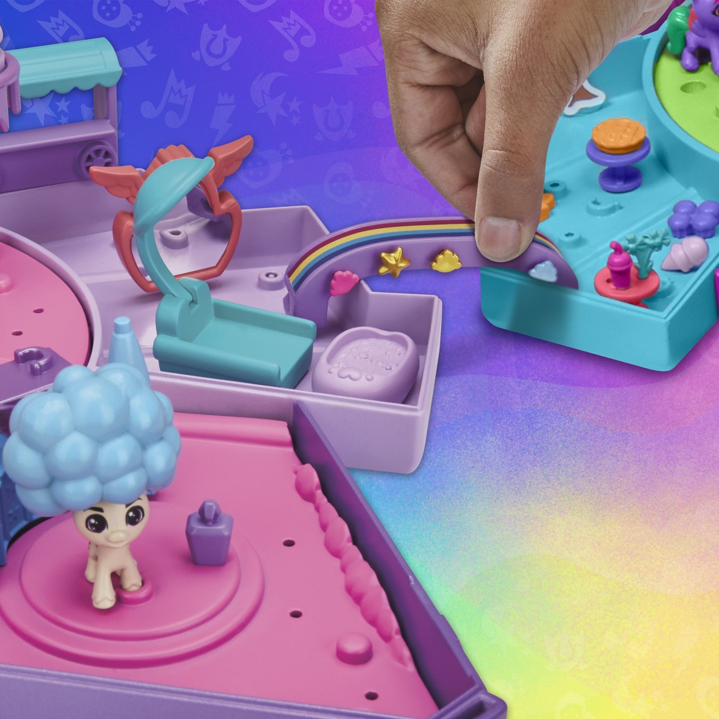 My Little Pony Mini World Magic Spa Day Mane Melody - Princess Pipp Petals