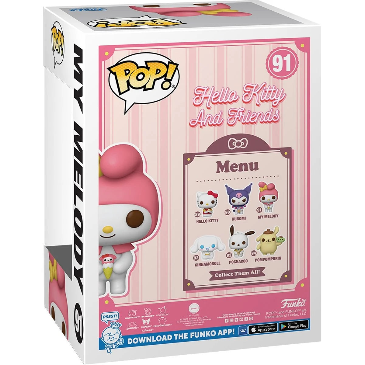 Hello Kitty: My Melody with Dessert Funko Pop! Vinyl Figure #91