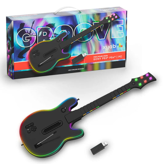 GROOVE Wireless Guitar Controller for PS3, PS4 & PC