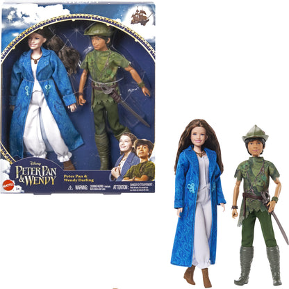 Disney Peter Pan and Wendy Darling Dolls 2-pack