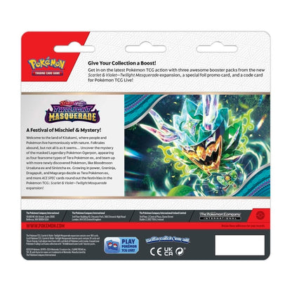 Pokémon: Scarlet & Violet-Twilight Masquerade 3 Pack Booster