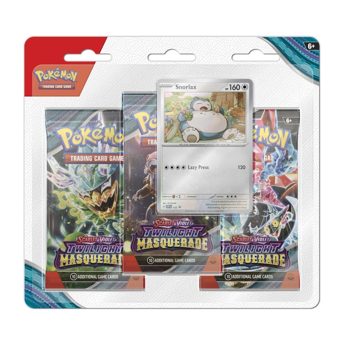 Pokémon: Scarlet & Violet-Twilight Masquerade 3 Pack Booster & Special Promo Card