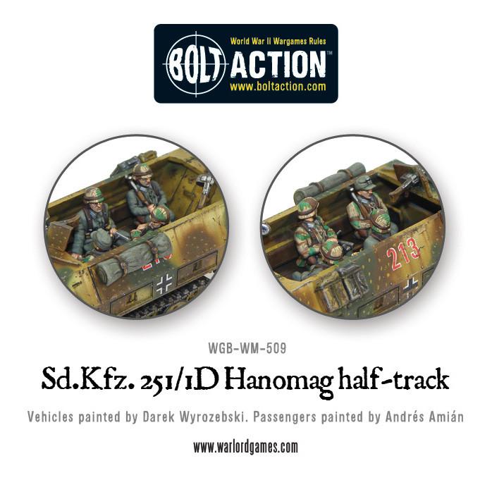 German SD.KFZ 251/1 AUSF D HANOMAG - Half Track