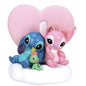 Disney Showcase Stitch and Angel with Lights Statue