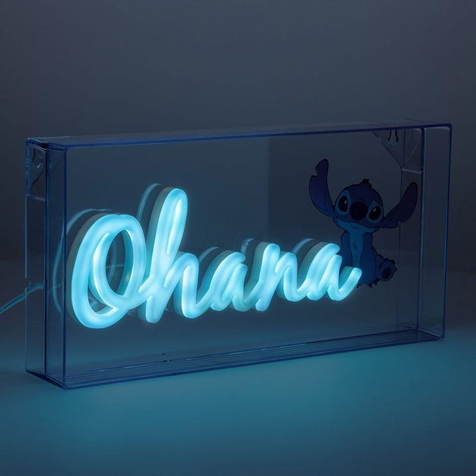Disney Lilo and Stitch Ohana Stitch LED Neon Light