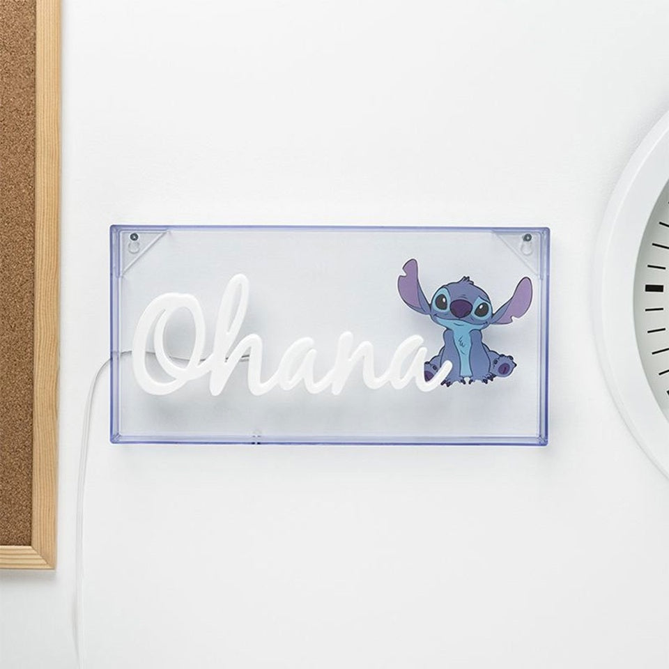 Disney Lilo and Stitch Ohana Stitch LED Neon Light