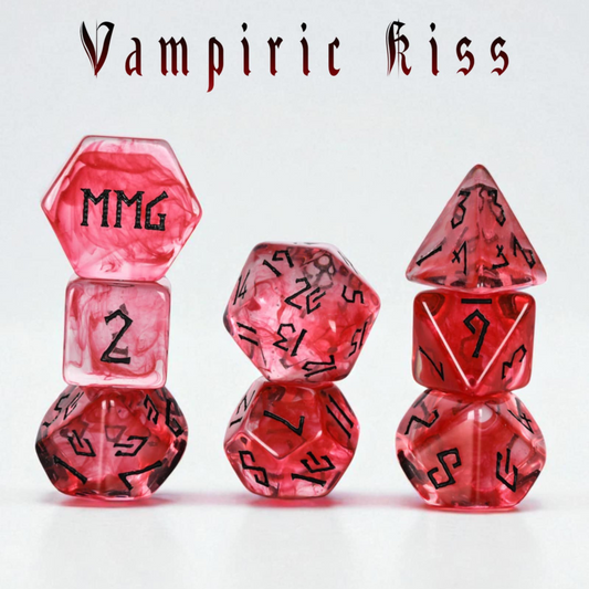 Vampiric Kiss Resin Dice Set